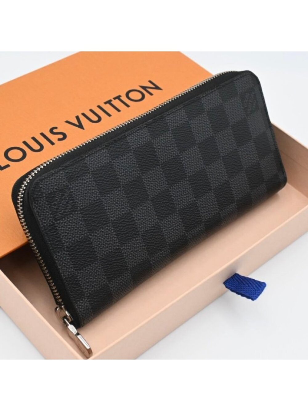 Louis Vuitton Graphite Zippy Wallet Horizontal Black